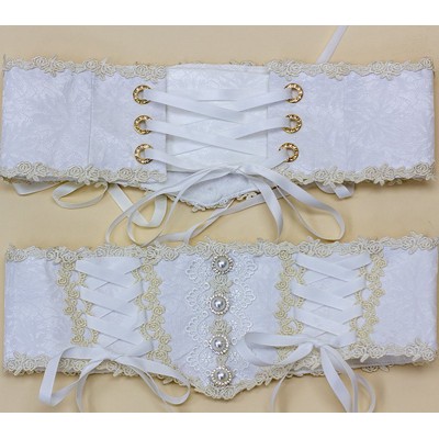 Nanshengge White Dew Lace Corset(2 Colours)